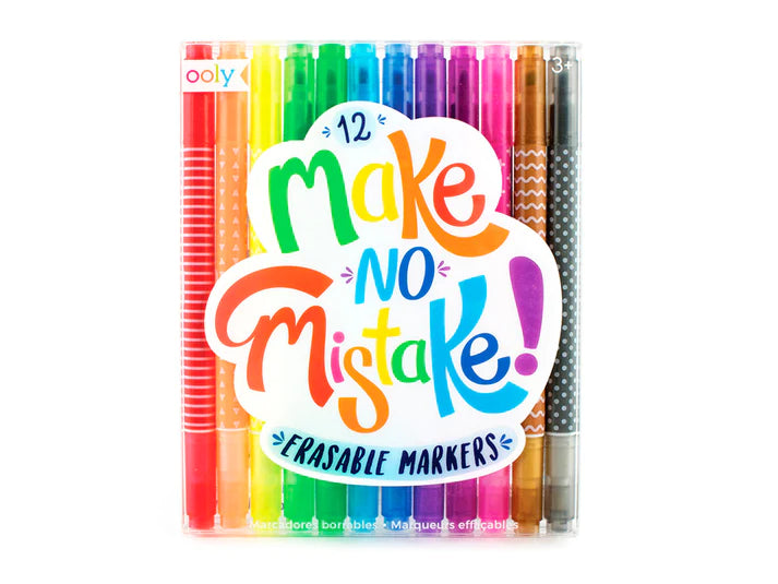 Plumones Borrables "Make No Mistake" 12 pzas