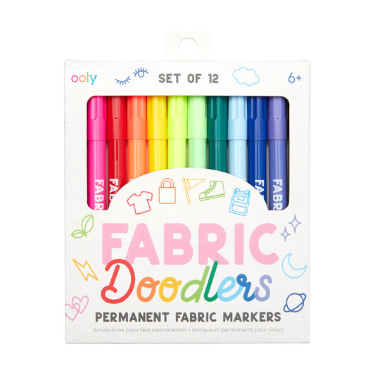 Plumones para tela "Fabric Doodlers" 12 pzas