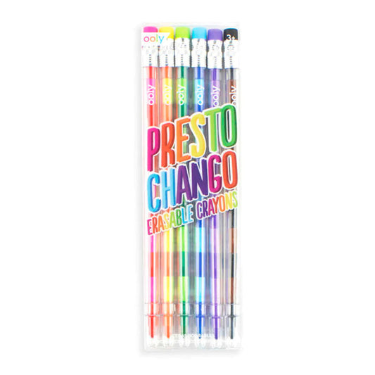 Crayones con piezas intercambiables "Presto Chango" 6 pzas