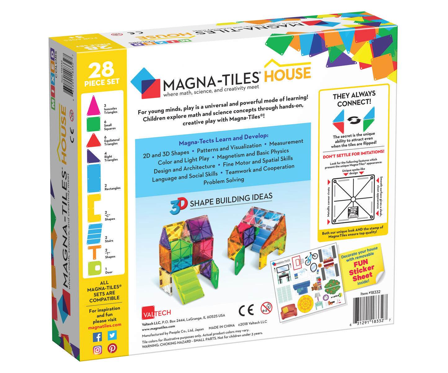 Magna-Tiles Casita Set de 28 piezas