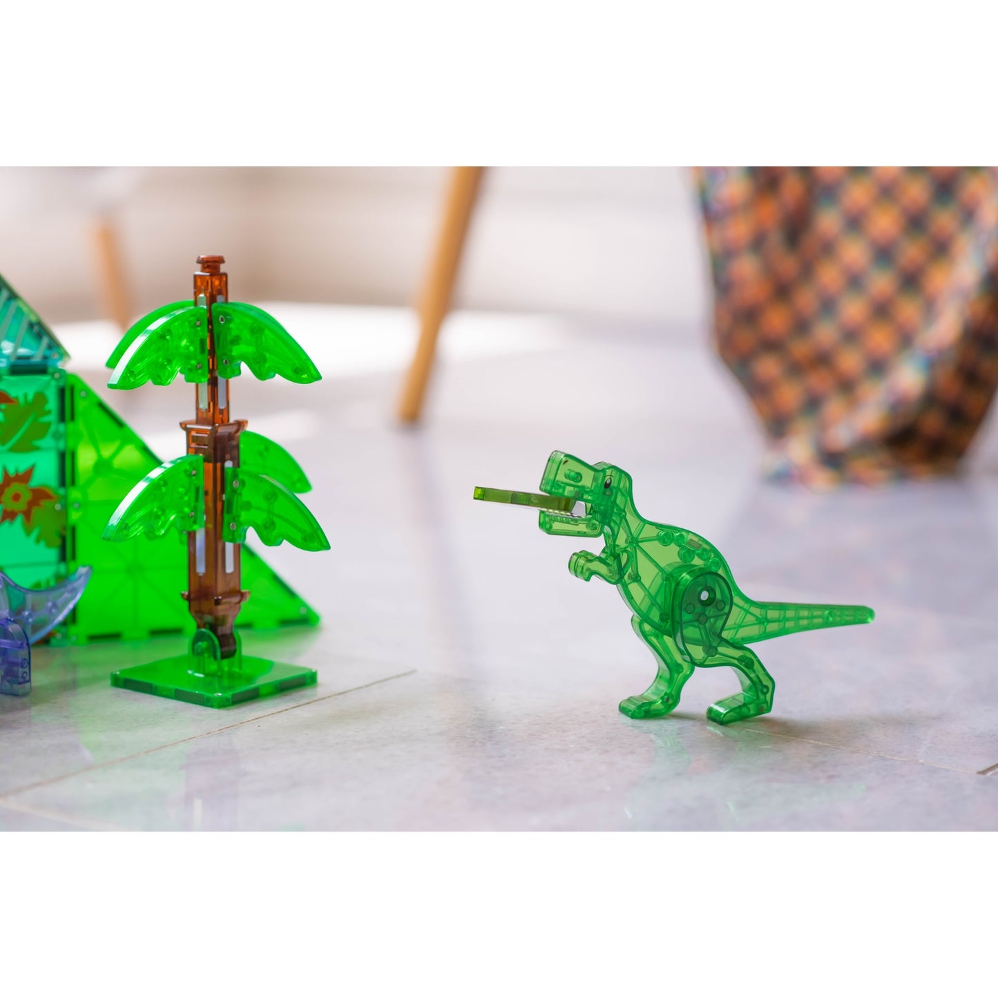 Magna-Tiles Dino World XL Set de 50 piezas Extra Grandes