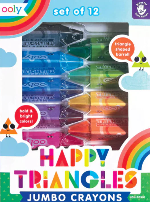 Crayones Jumbo "Happy Triangles" 12 pzas