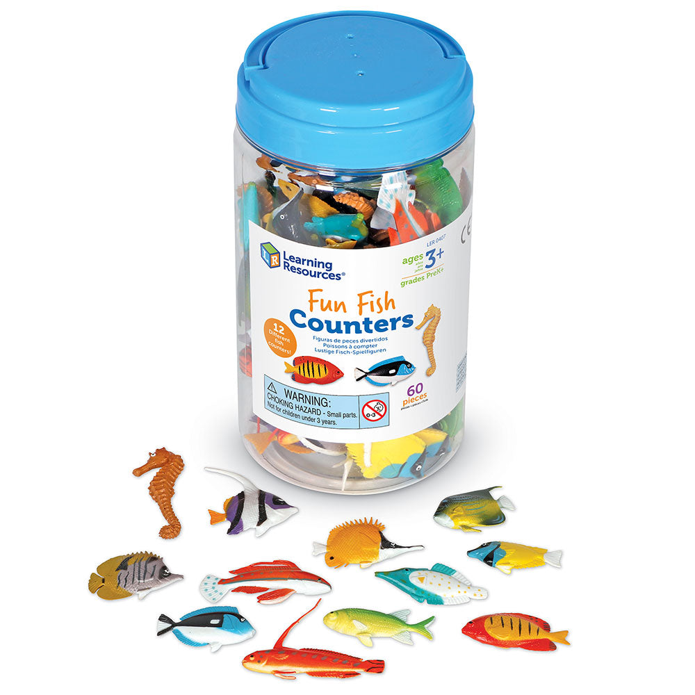 Peces para contar y clasificar 60 piezas